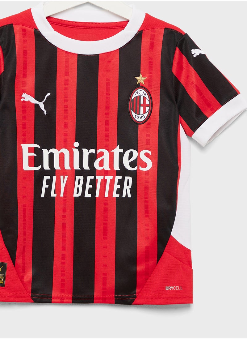 Kids Ac Milan Home Replica Jersey