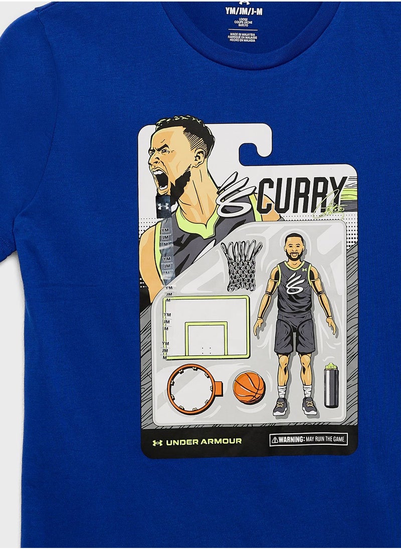 Boys' Curry Animated Short Sleeve T-Shirt