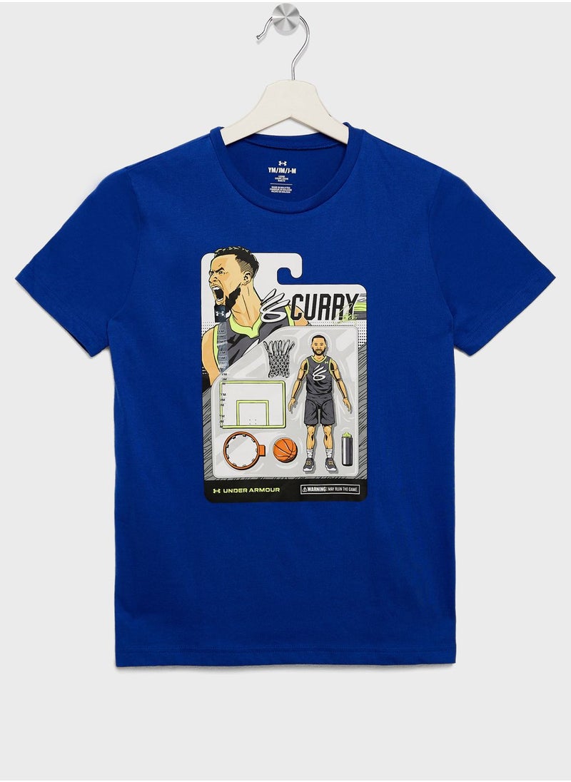 Boys' Curry Animated Short Sleeve T-Shirt