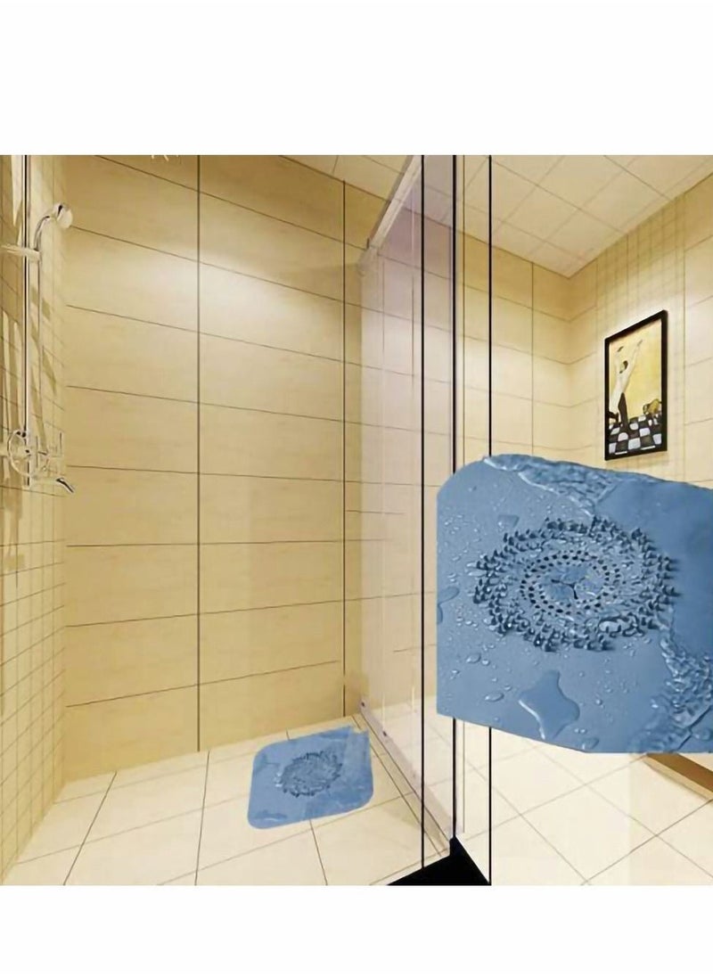 Hair Catcher 2pcs Silicone Shower Drain Catcher, Stopper, Strainer, Covers, Bathroom Protector for Bathtub and Kitchen