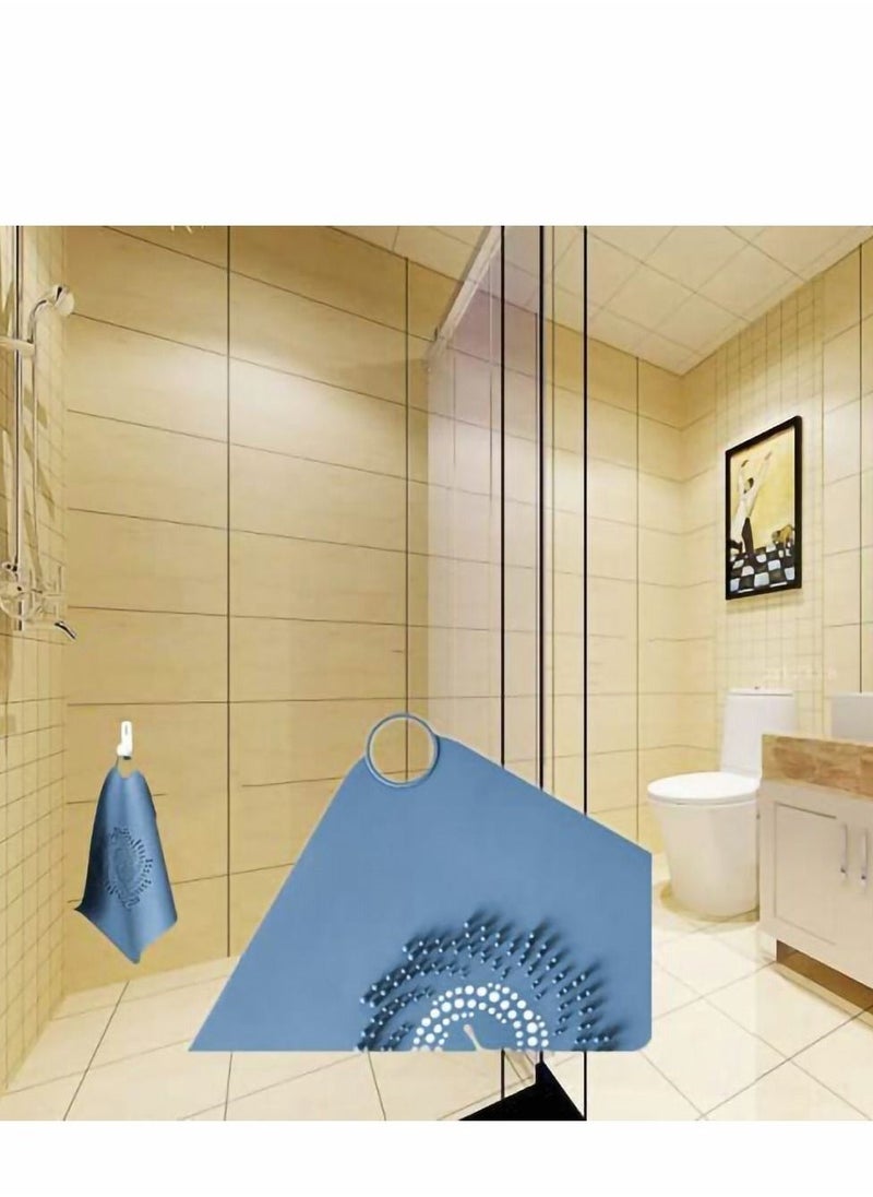 Hair Catcher 2pcs Silicone Shower Drain Catcher, Stopper, Strainer, Covers, Bathroom Protector for Bathtub and Kitchen