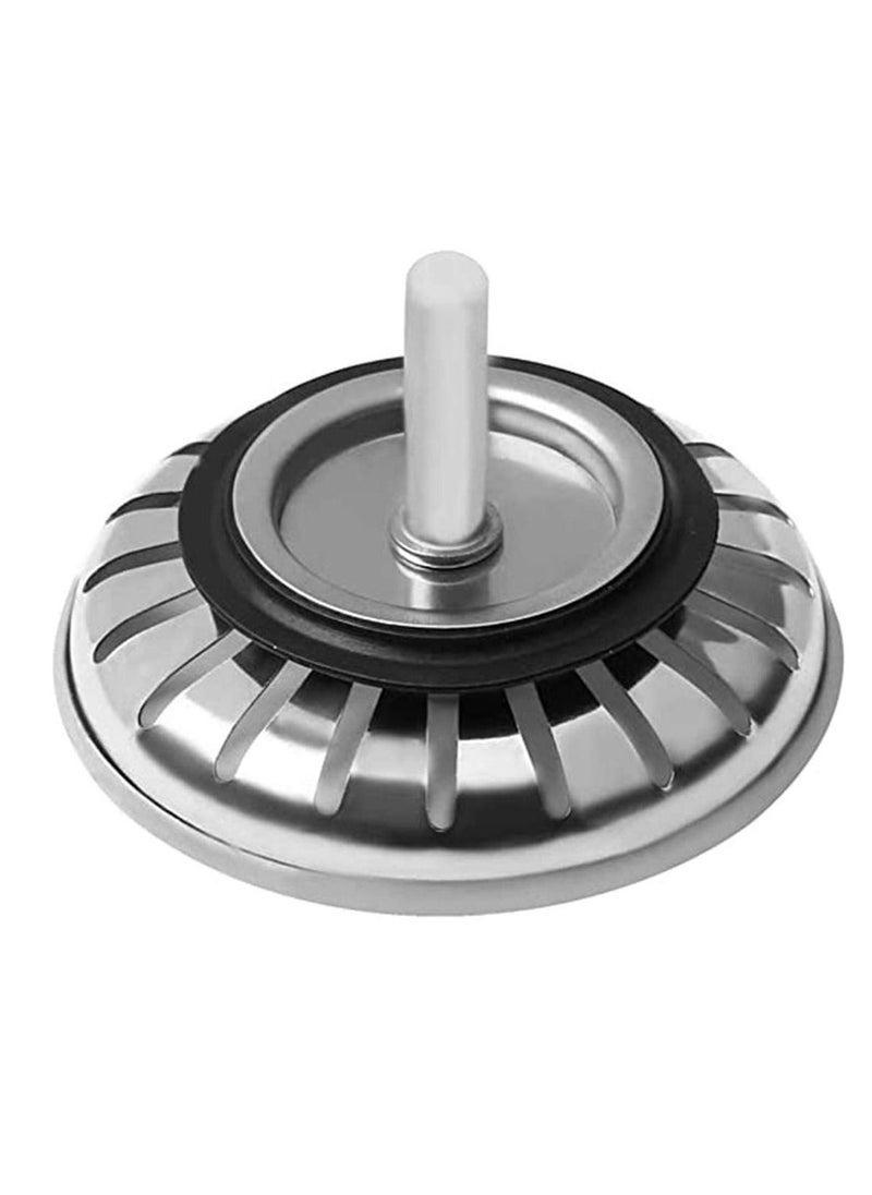 Sink Strainer Kitchen Sink Basket Strainer Replacement Stainless Steel Waste Plug Basin Sink Filter Stopper For Kitchen Bathroom Accessories