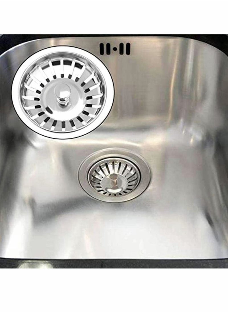 Sink Strainer Kitchen Sink Basket Strainer Replacement Stainless Steel Waste Plug Basin Sink Filter Stopper For Kitchen Bathroom Accessories