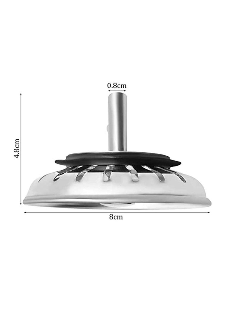 Sink Strainer Kitchen Sink Basket Strainer Replacement Stainless Steel Waste Plug Basin Sink Filter Stopper For Kitchen Bathroom Accessories