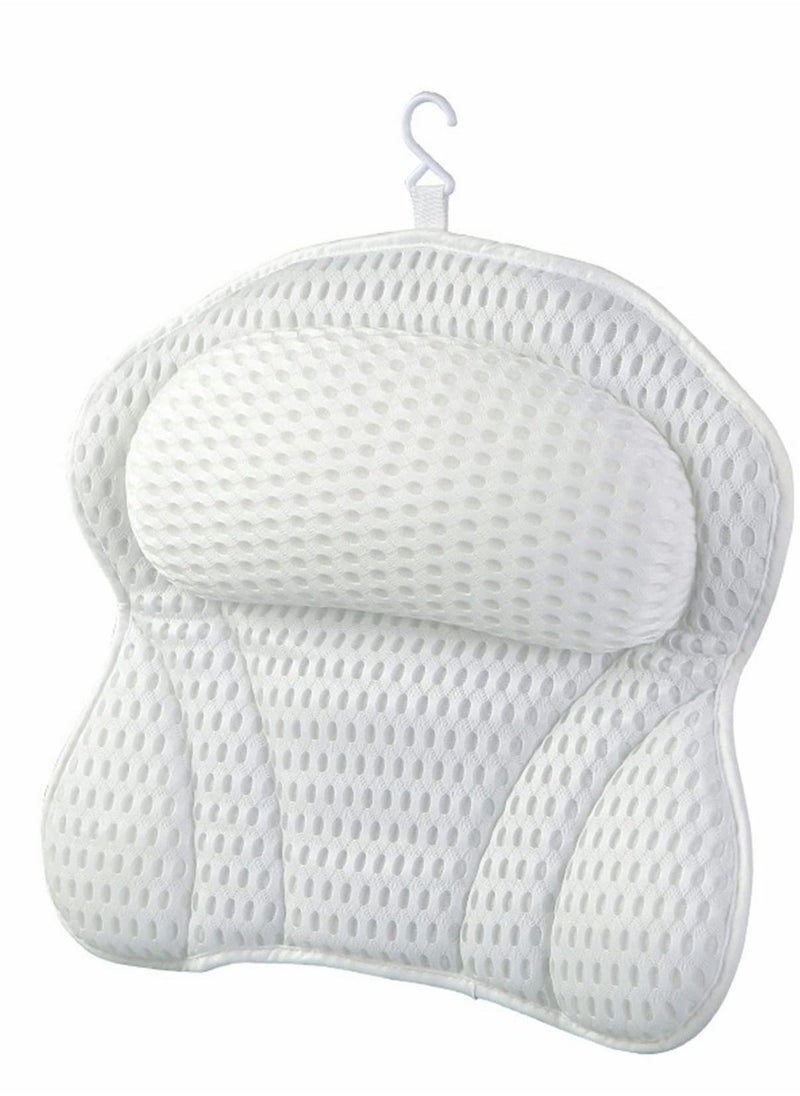 Bath Pillows, 4D SPA Air Mesh Bathtub Pillows for Tub, Shower Head Neck Shoulder