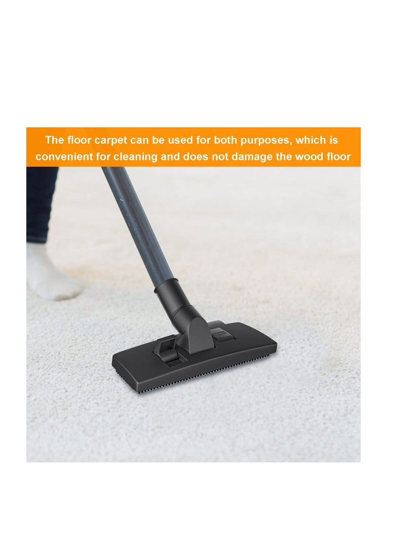 Universal Floor Brush Head Tool, 32mm Vacuum Cleaner Floor Brush Head Replacement, with Vacuum Hose Adapter, Vacuum Cleaner Carpet Brush Nozzle Accessories, for Henry Hoover Brush Head