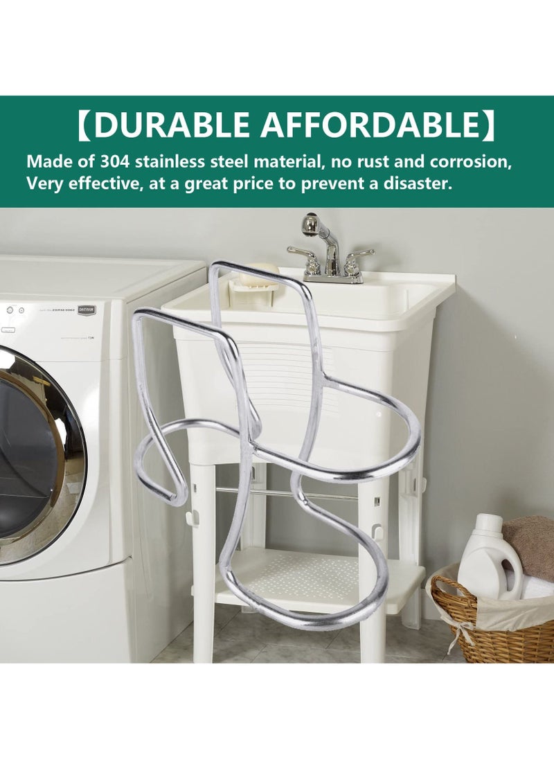 Adjustable Shape Washing Machine, Laundry Tub Hose Guide Clip, Universal Utility Sink Hose Clamp, 304 Stainless Steel