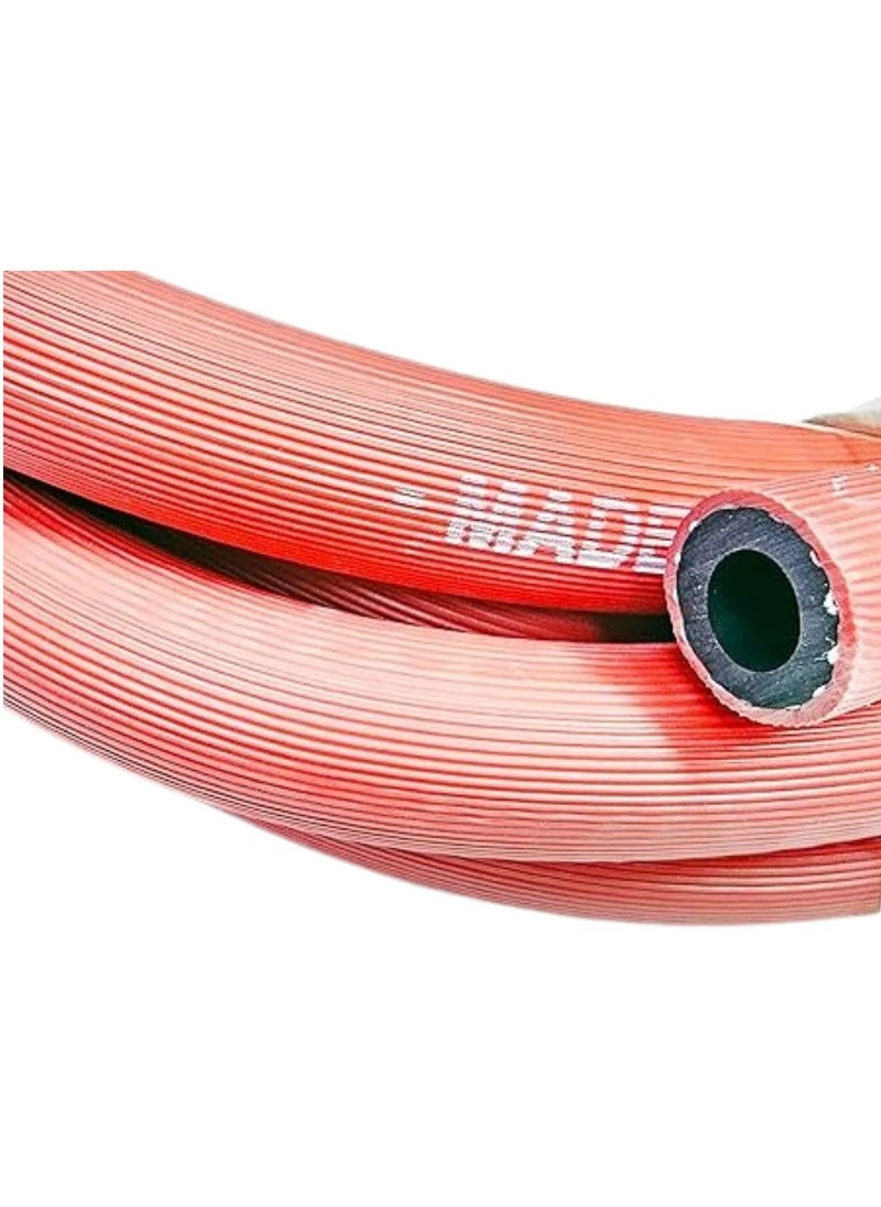 ARTC Premium Italian Gas Hose With 2-Clips, 6m & 6m Flexible, High-Quality Rubber Hose For Gas Stoves, Grills And Appliances (Made in Italy) (6m)