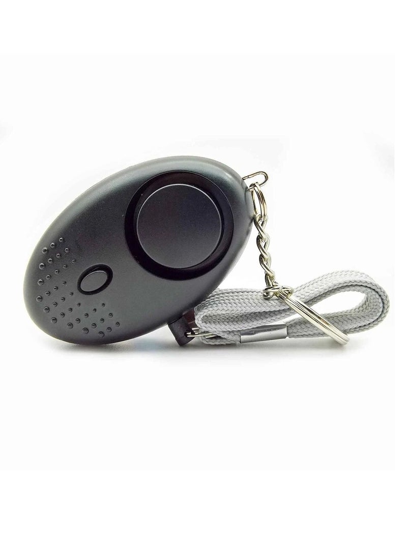 Personal Security Alarm, High Decibel Durable Self Defense Alarm, Portable Personal Safety Device With LED Lights, Mini Portable Keychain For Women Safety, (1pc, Black)