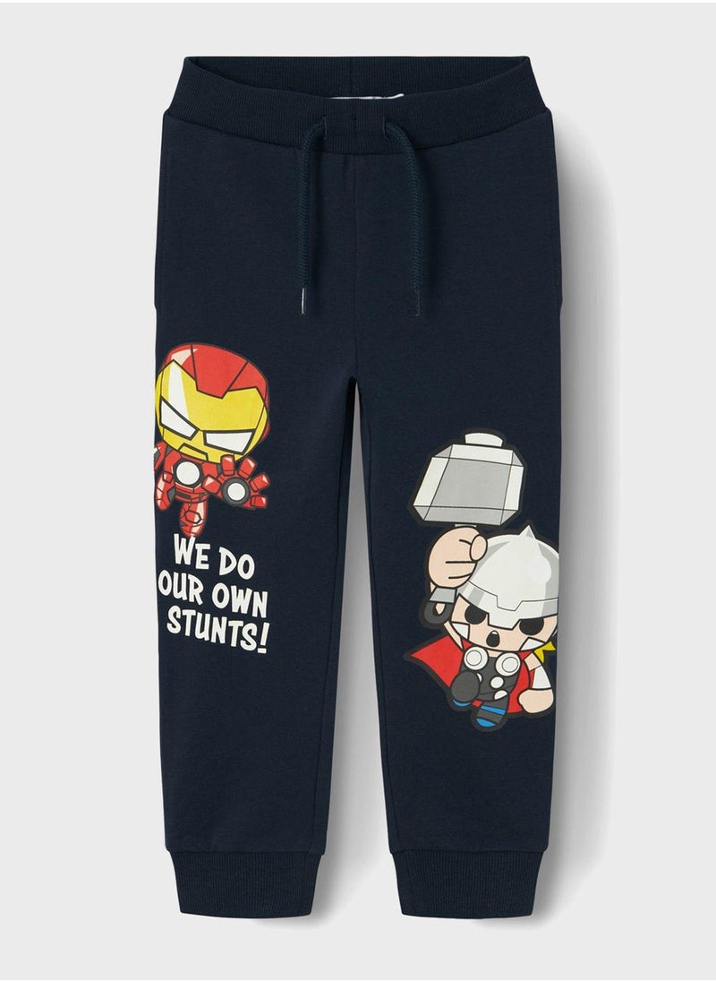 Kids Drawstring Graphic Sweatpants