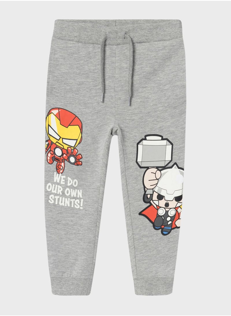 Kids Drawstring Graphic Sweatpants