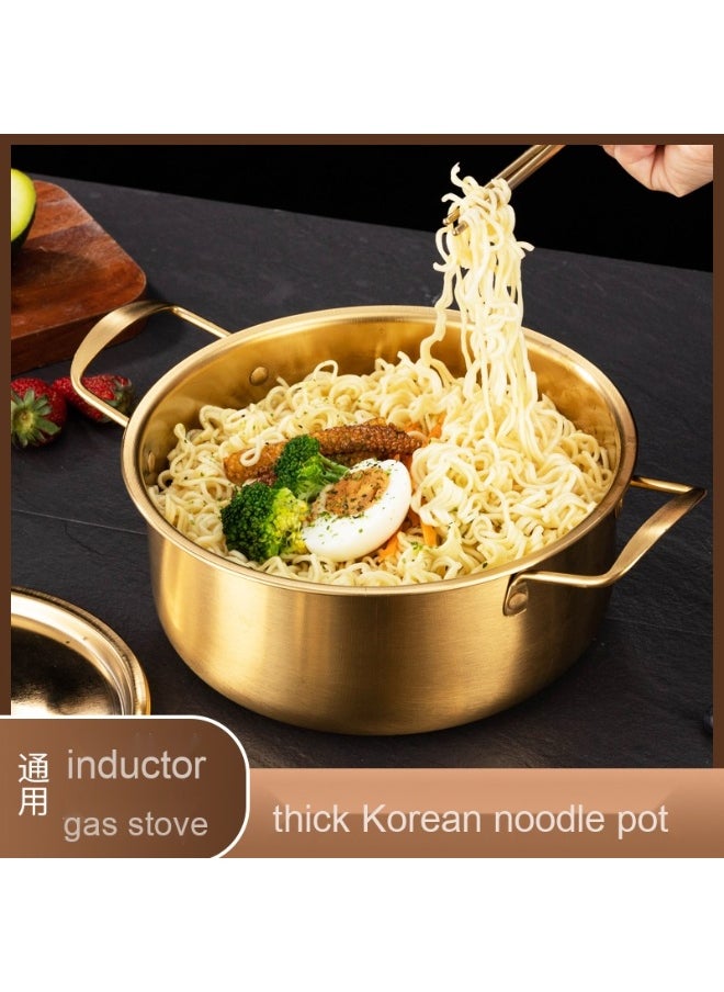 Golden Double-Eared Thickened Durable Stainless Steel Noodle Soup Pot