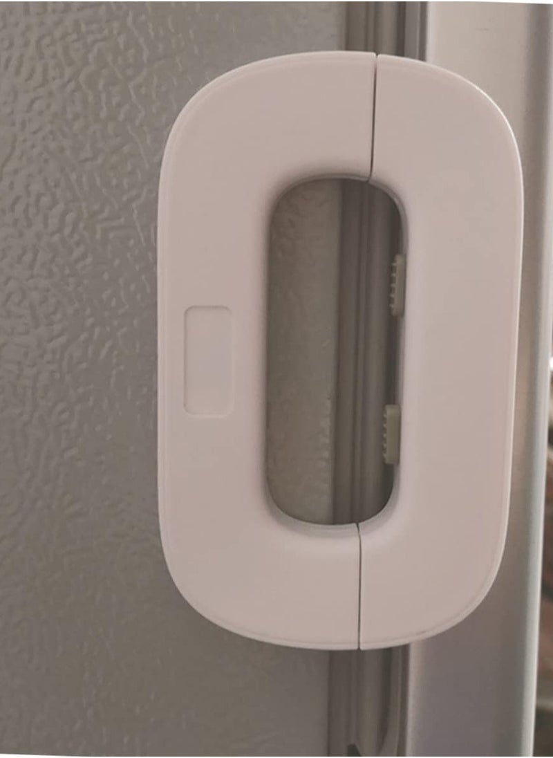 2 Sets 2 Pcs Security Lock Fridge Lock Cabinet Child Safety Locks Child Proof Fridge Skateboard Deck Blank Cabinet Door Lock White Cabinet Lock Baby Abs Refrigerator Door