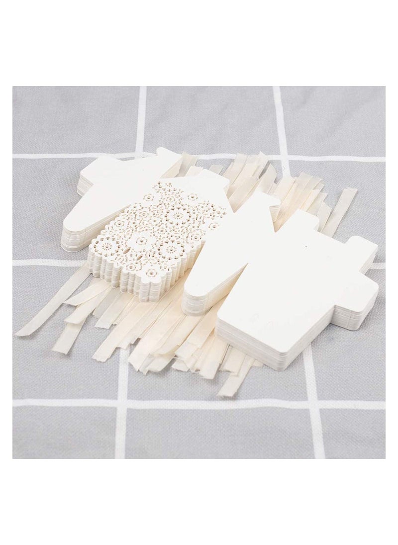 Party Favor Box, Floral Favor Boxes, 50PCS Mini White Paper Laser Cut Gift Candy Box, Wedding European Hollow Candy Box for Bridal Shower Baby Birthday Party