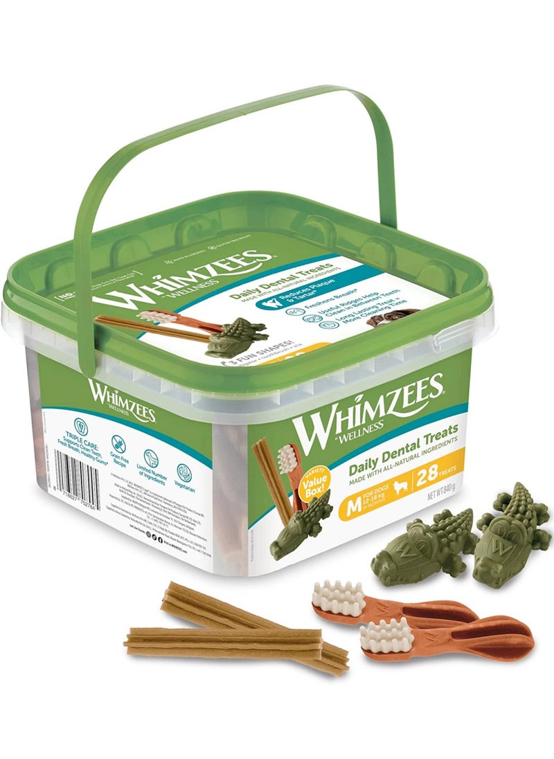 Whimzees Variety Value Box Medium 28pcs