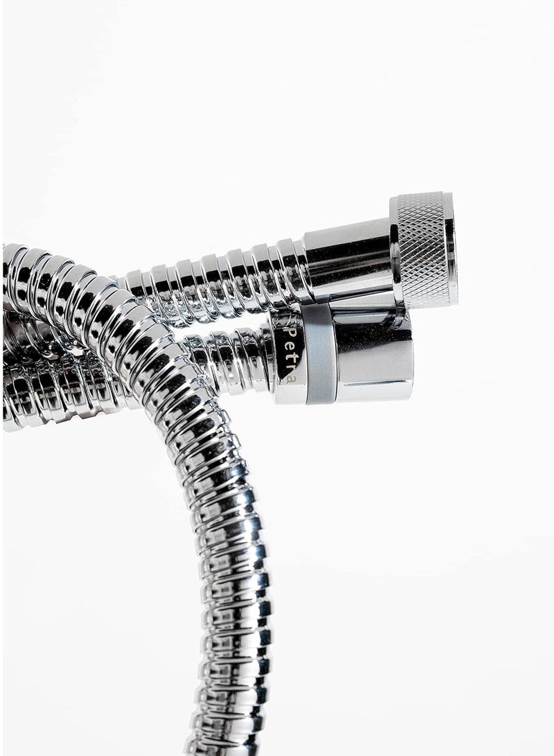 Streamline Shattaf Set - Chrome Bidet Sprayer with Stainless Steel Chrome Hose