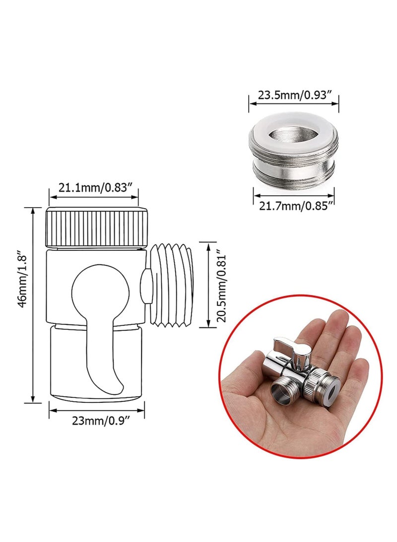 Portable Travel Shattaf, Travel Shattaf Portable Bidet Sprayer Toilet Sprayer, Shatafa Set with Hose and Adaptors for Faucets, Easy to Install upto 2.5M Extendable Pipe