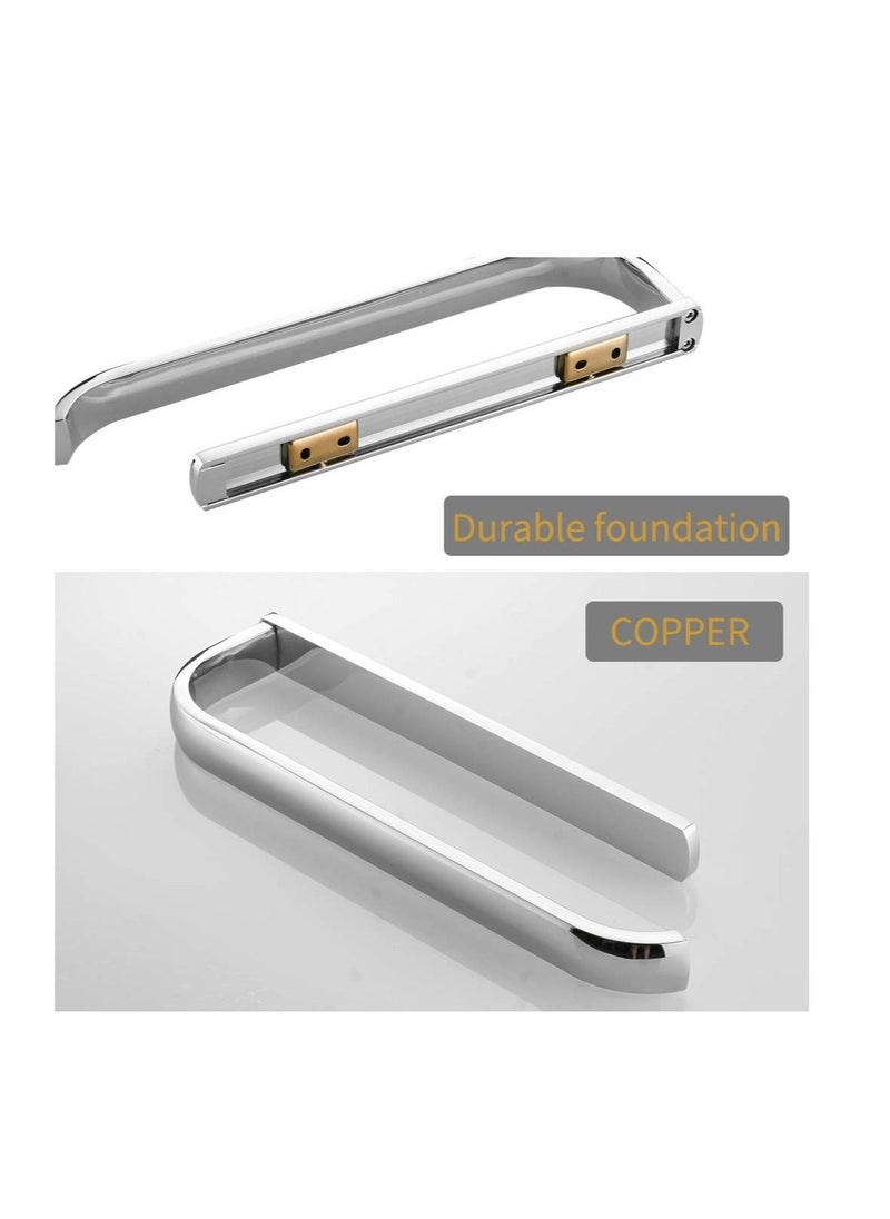Bathroom Towel Bar, Towel Holder Wall Mounted, Polished Chrome Bathroom Accessories Fixtures, Rustproof Wall Mounted Towel Rack, With Mounting Accessories (12 Inch)