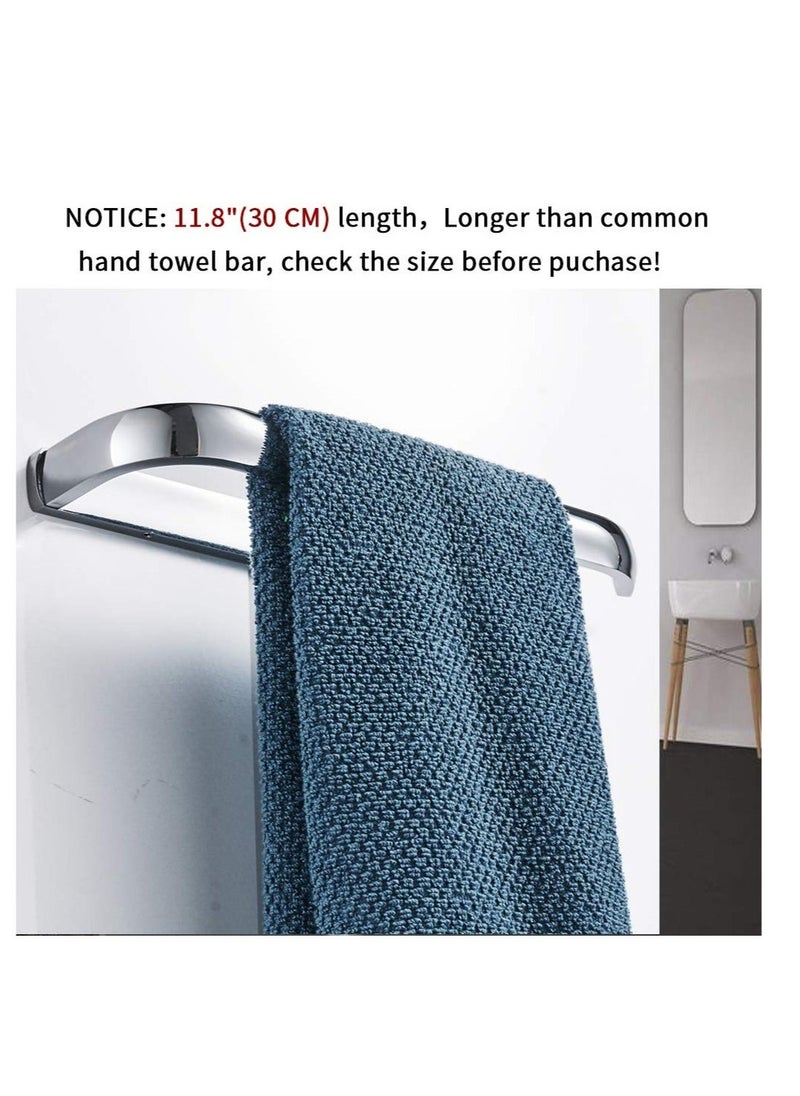 Bathroom Towel Bar, Towel Holder Wall Mounted, Polished Chrome Bathroom Accessories Fixtures, Rustproof Wall Mounted Towel Rack, With Mounting Accessories (12 Inch)
