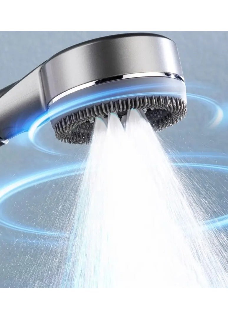 Massage Water Saving Plastic SPA Retro Shower Head Grey Color Bathroom Rain Shower Head Waterfall Shower