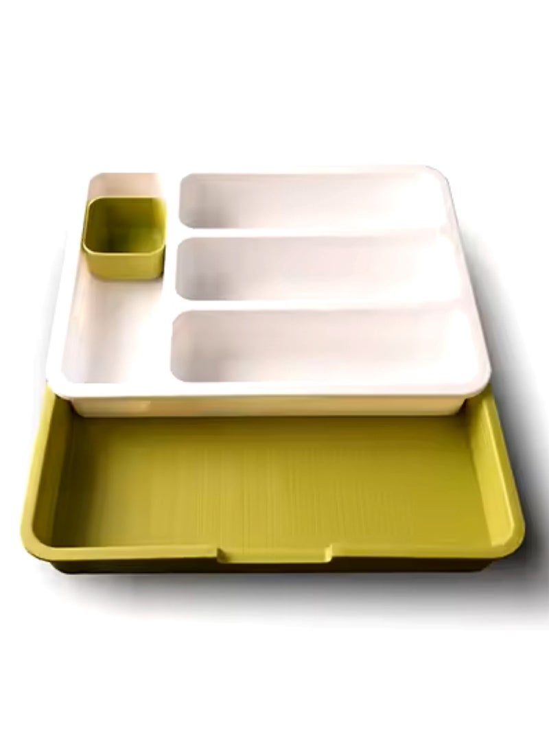 Kitchen Expandable Drawer Organiser, Cutlery Tray, Adjustable Drawer Partitioner