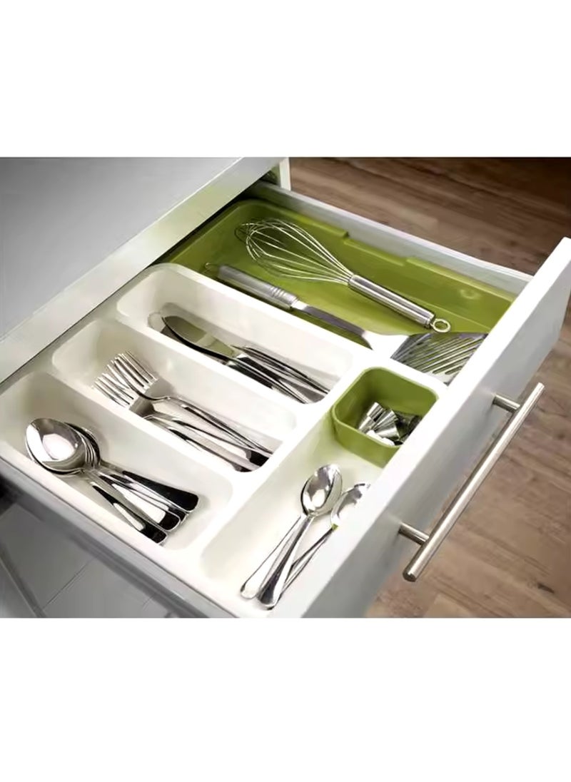 Kitchen Expandable Drawer Organiser, Cutlery Tray, Adjustable Drawer Partitioner