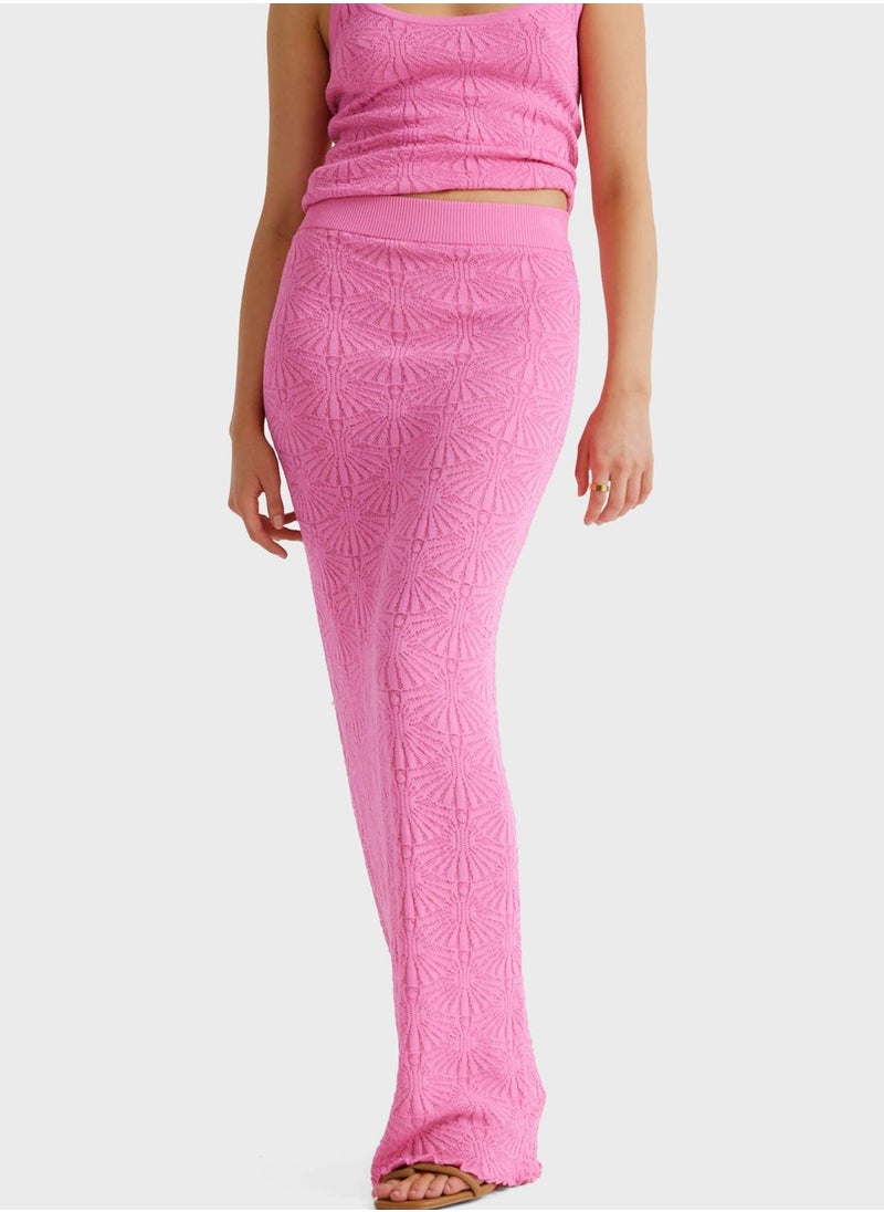 Patterened Maxi Skirt