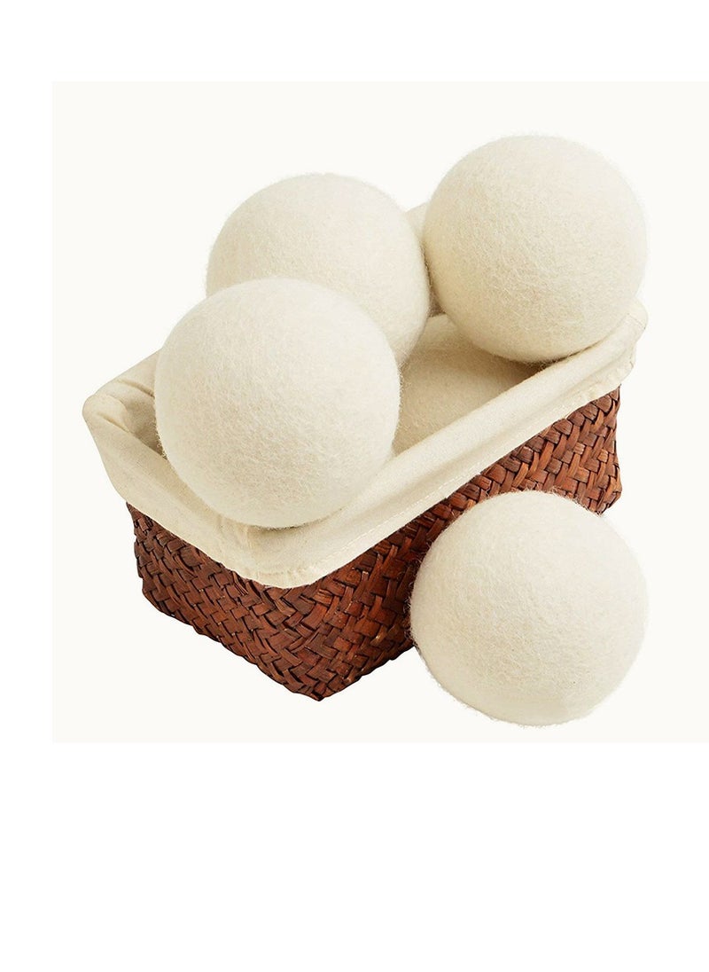 Organic Wool Dryer Balls for Wrinkle-Free New Zealand Wool Reduce Drying Time Eliminate Static Softner Washing and Indulge Your Senses with A Fresh Laundry Experience