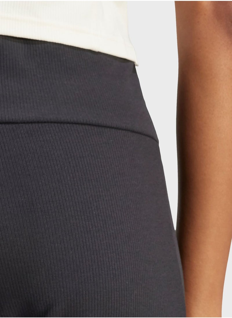 Lounge Ribbed High Waisted Bike Shorts