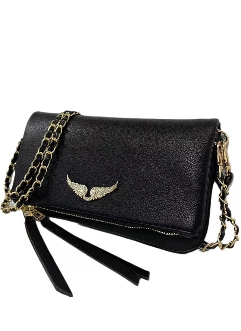 ZADIG & VOLTAIRE Folding Zipper Wing Bag