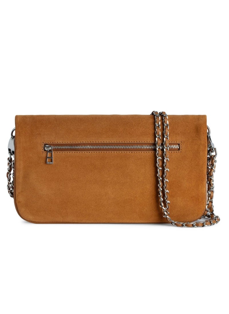 ZADIG & VOLTAIRE Folding Zipper Velvet Wing Bag