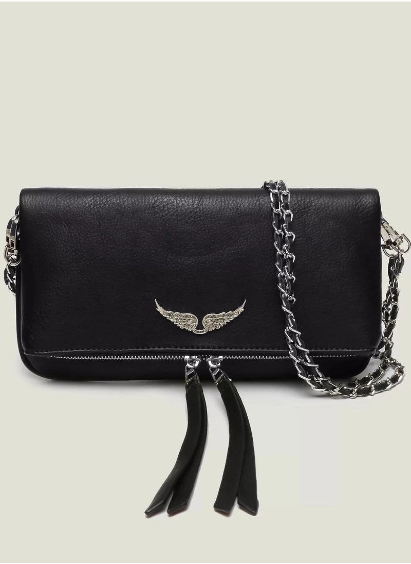 ZADIG & VOLTAIRE Folding Zipper Wing Bag