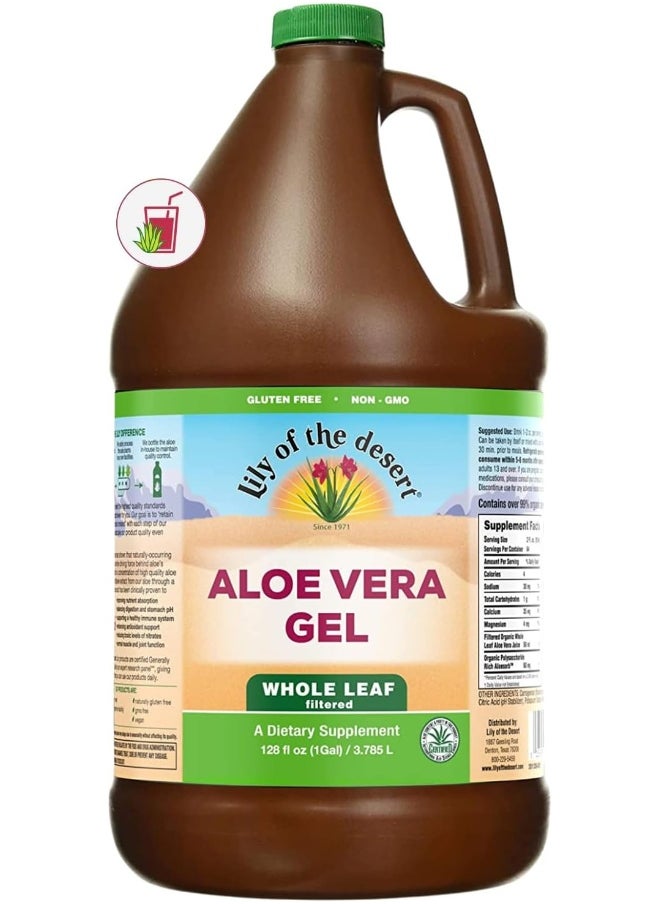 Lily Of The Desert Aloe Vera Gel Whole Leaf, 128 Fluid Ounce