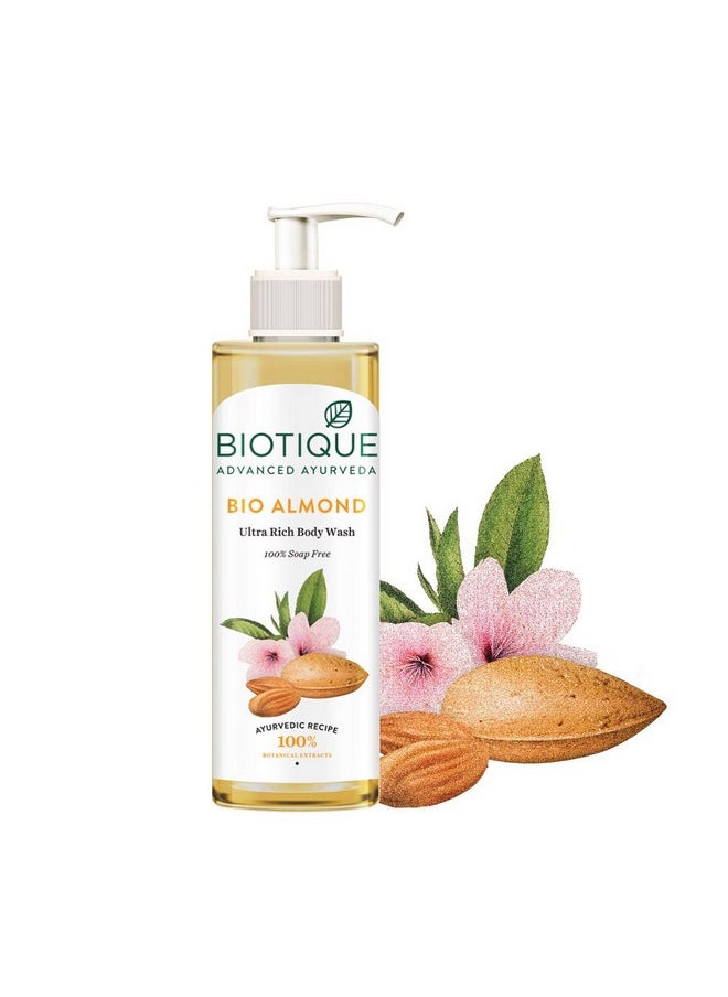 Almond Oil Ultra Rich Body Wash Botanical Extracts 200 Ml