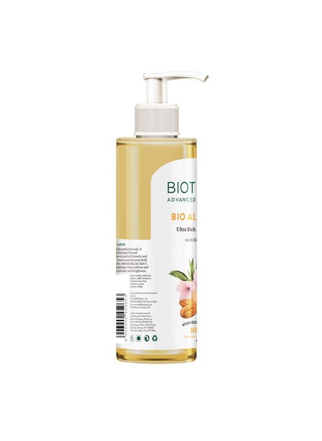 Almond Oil Ultra Rich Body Wash Botanical Extracts 200 Ml