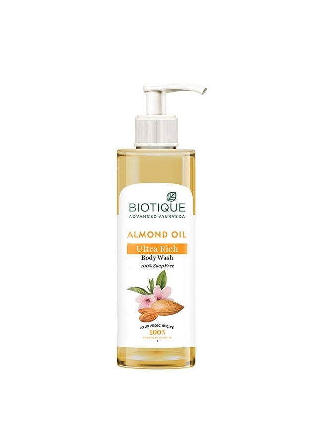 Almond Oil Ultra Rich Body Wash Botanical Extracts 200 Ml