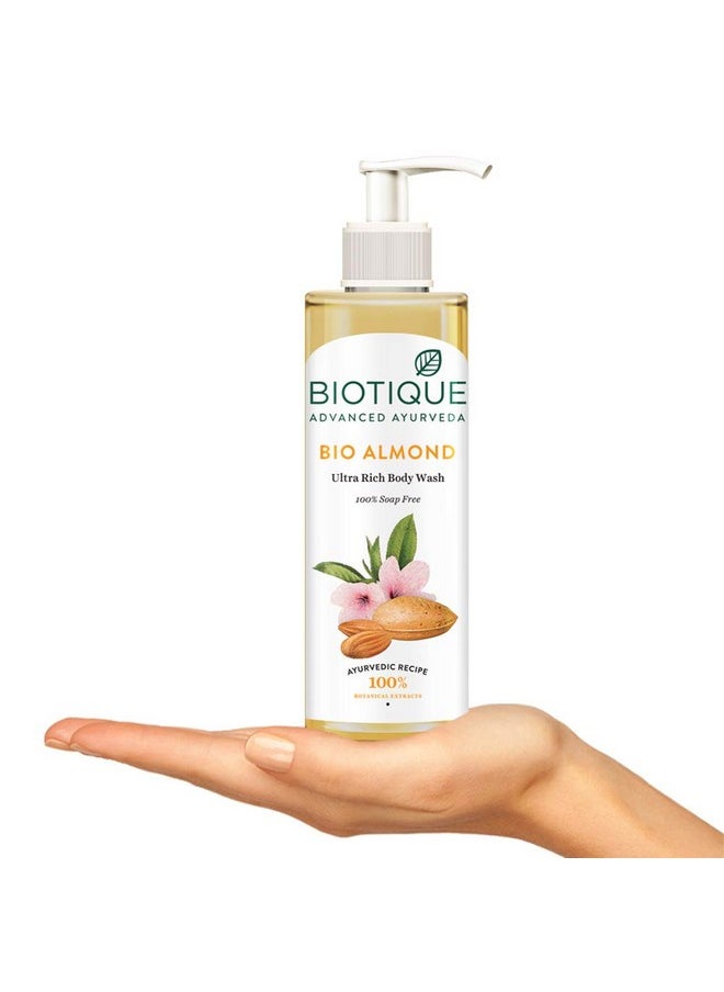 Almond Oil Ultra Rich Body Wash Botanical Extracts 200 Ml