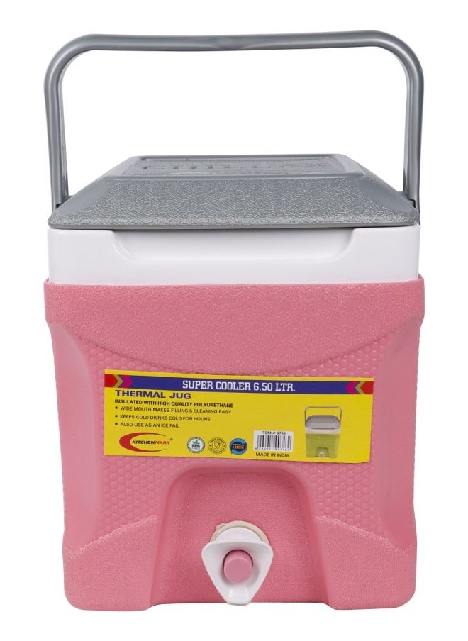 KITCHENMARK Super Cooler Oval Thermal Jug 6500ml - Pink