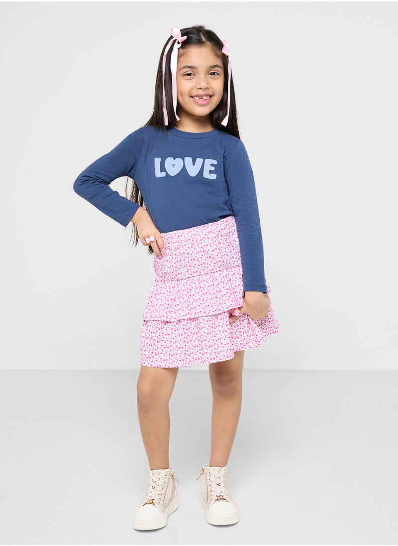 Kids Ruffle Skirt