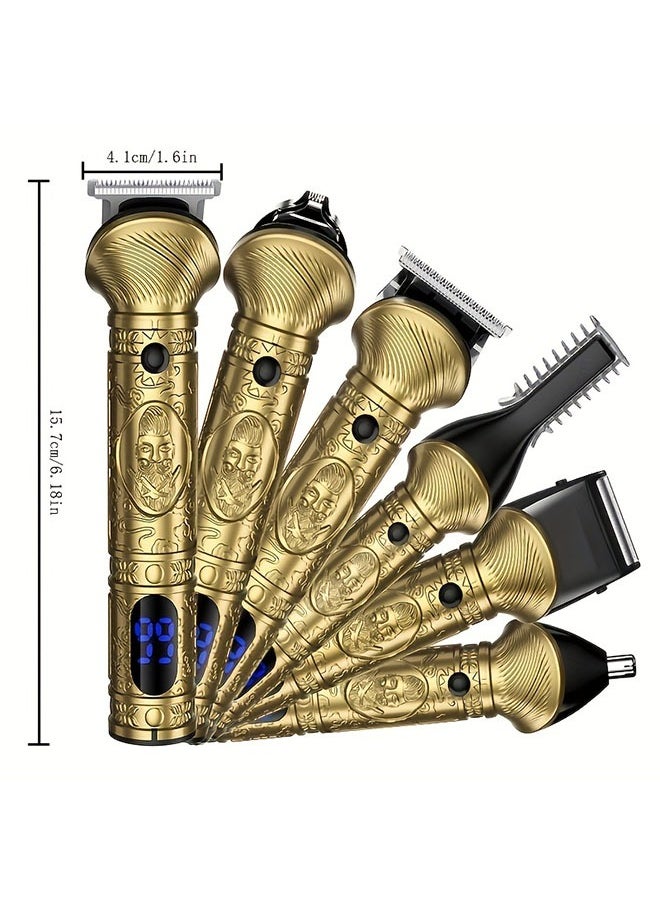 6 In 1 Professional Hair Grooming Kit For Men Trim Shave And Style With A Cordless Electric Razor