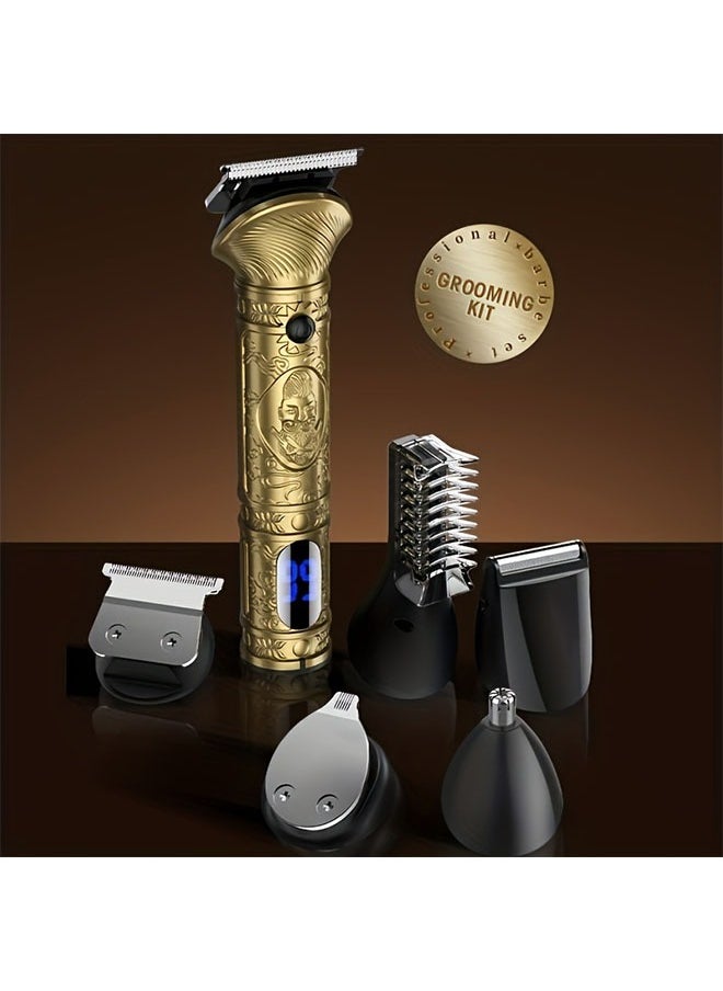 6 In 1 Professional Hair Grooming Kit For Men Trim Shave And Style With A Cordless Electric Razor