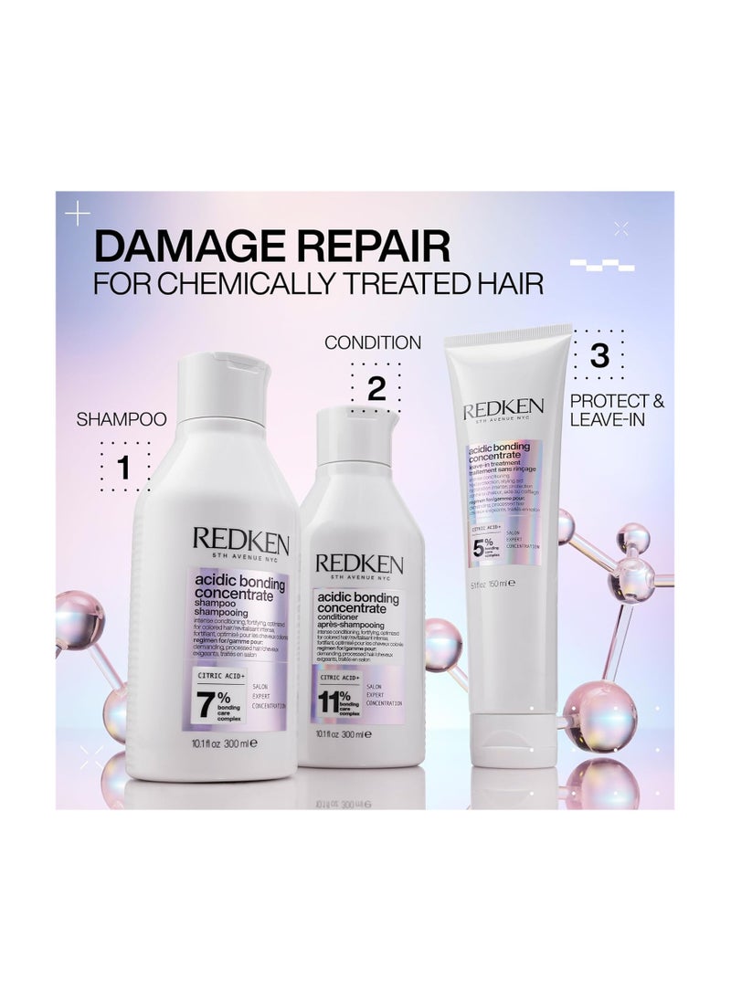 Redken Bonding Leave In Conditioner for Damaged Hair | Acidic Bonding Concentrate | Leave In Hair Repair Treatment | Strengthens Weak Hair | Safe for Color-Treated Hair & All Hair Types