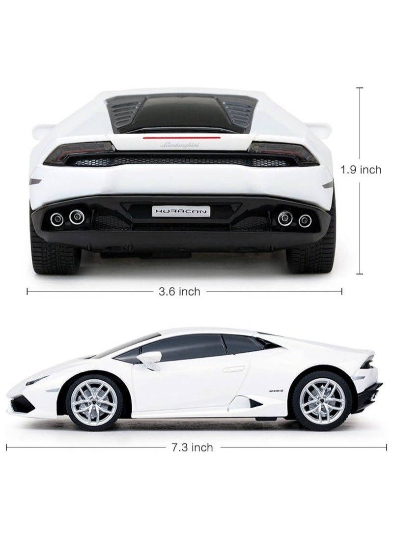 1:24 Scale Official Licensed Lamborghini HURACÁN Electric Remote Control Sport Racing Hobby Toy Car, RC Car Model Vehicle Gift for Boys, Girls, Teens and Adults -  White