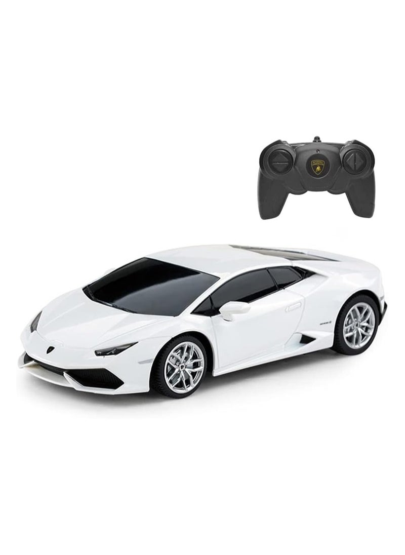 1:24 Scale Official Licensed Lamborghini HURACÁN Electric Remote Control Sport Racing Hobby Toy Car, RC Car Model Vehicle Gift for Boys, Girls, Teens and Adults -  White