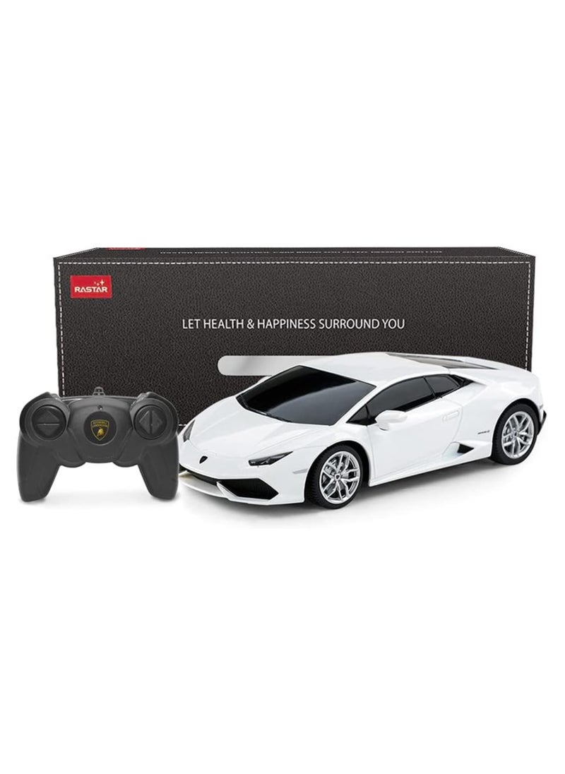 1:24 Scale Official Licensed Lamborghini HURACÁN Electric Remote Control Sport Racing Hobby Toy Car, RC Car Model Vehicle Gift for Boys, Girls, Teens and Adults -  White