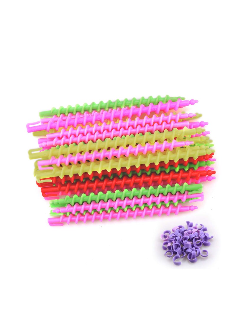 35Pcs Plastic Barber Hairdressing Spiral Hair Perm Rod Salon Tool Durable