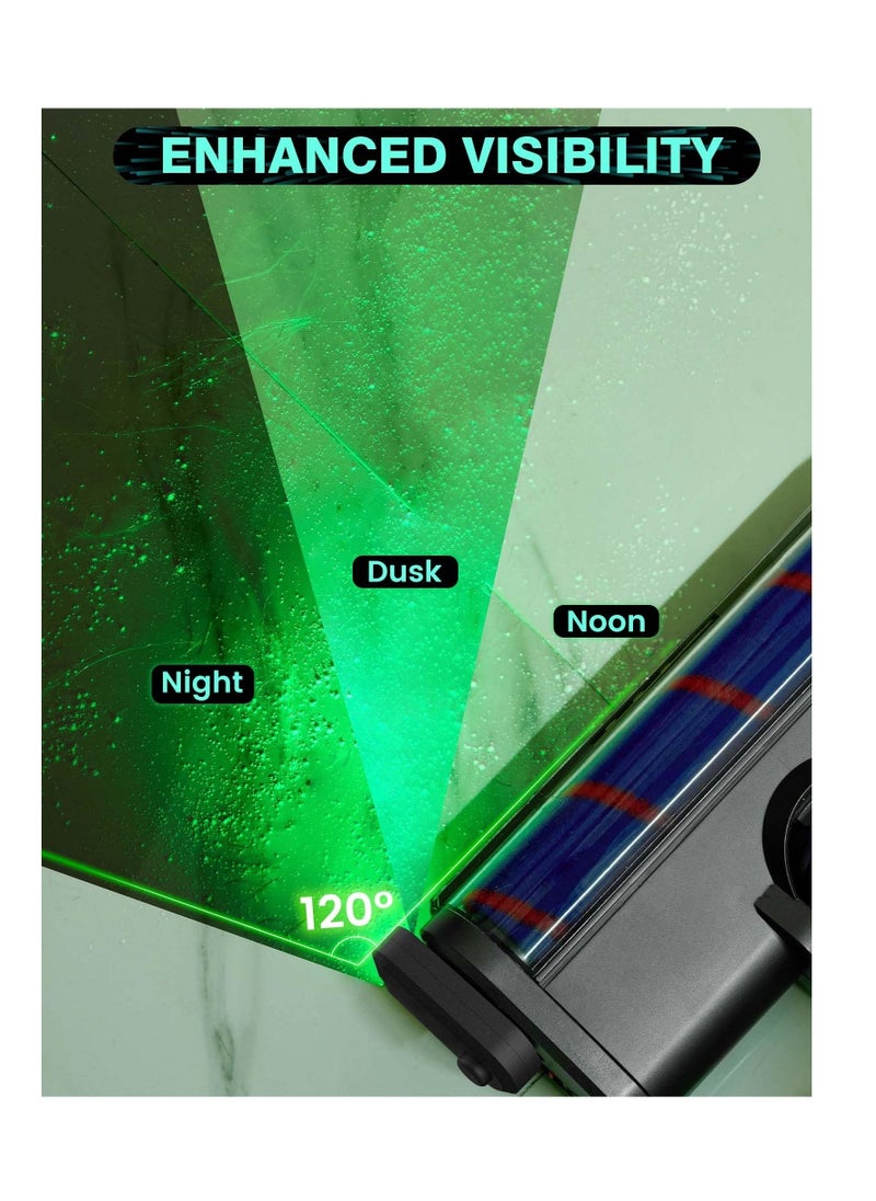 Rechargeable Vacuum Cleaner Dust Display Light, Green Light Attachment Suitable for Dyson Shark Bissell, Reveal Pet Fur Dog Cat Hair, Upgrade Vacuum Accessories Universal Lamp