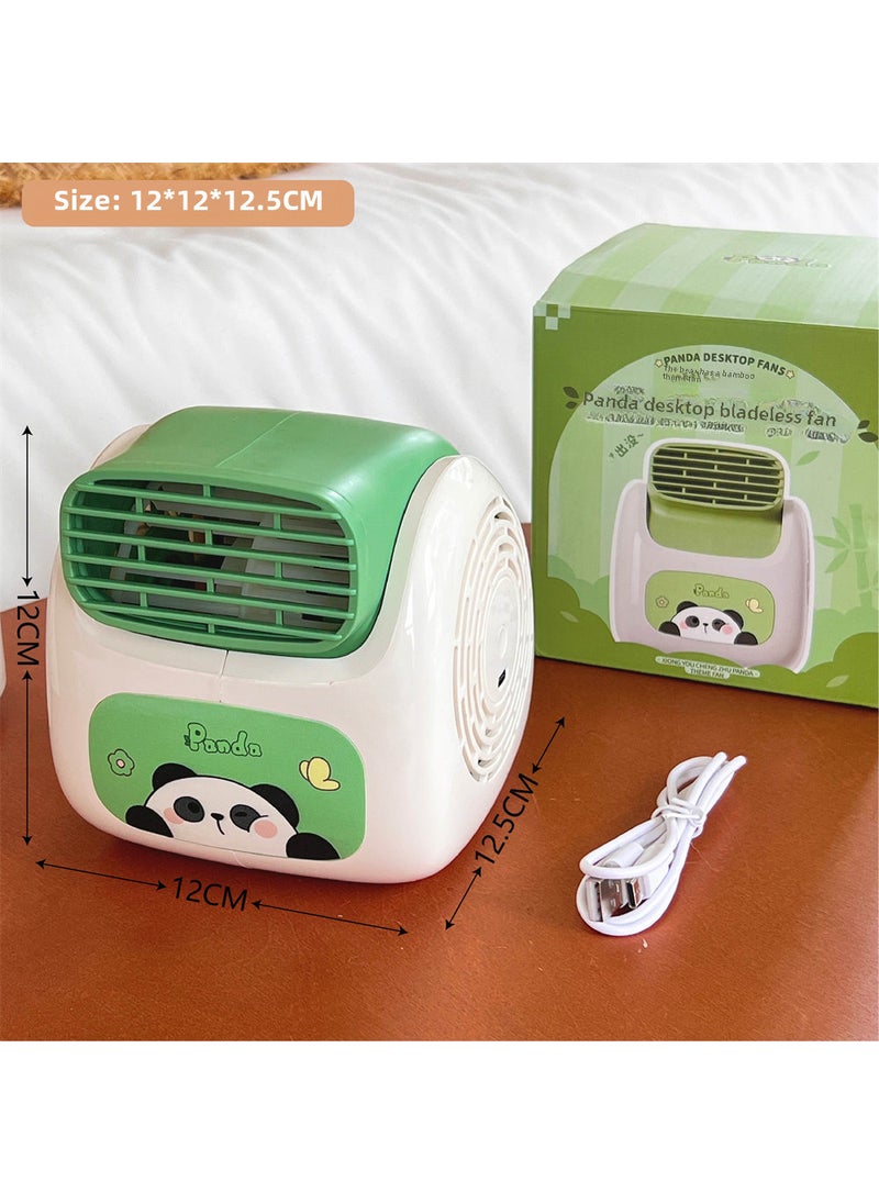 Cute Panda Series Mini Desk Fan for Office 5# panda desktop leadless fan