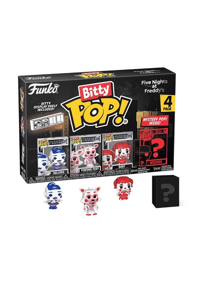 Bitty POP Five Nights at Freddy's S1 Mystery Vinyl Figure (2 cm, 4 Pack, Assorted)