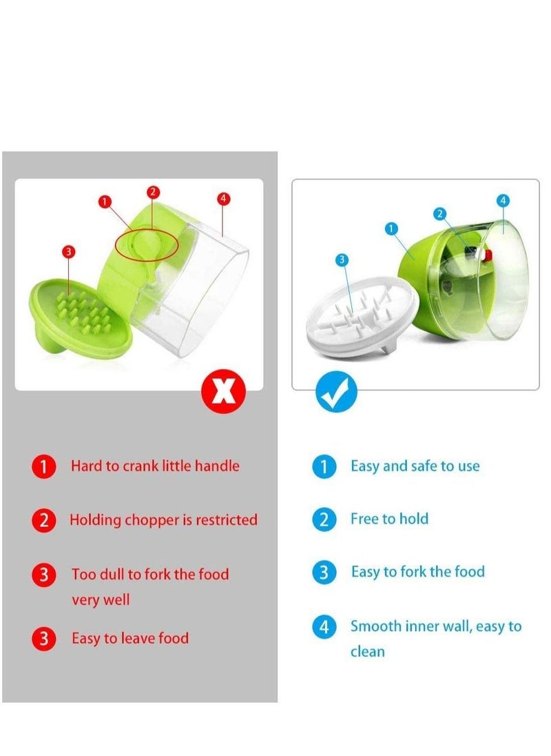 Vegetable Chopper, Spiralizer Vegetable Slicer Fun Life Hand Held 4 in 1 Vegetable Spiralizer Slicer Food Chopper Cutter Zucchini Noodle & Veggie Pasta